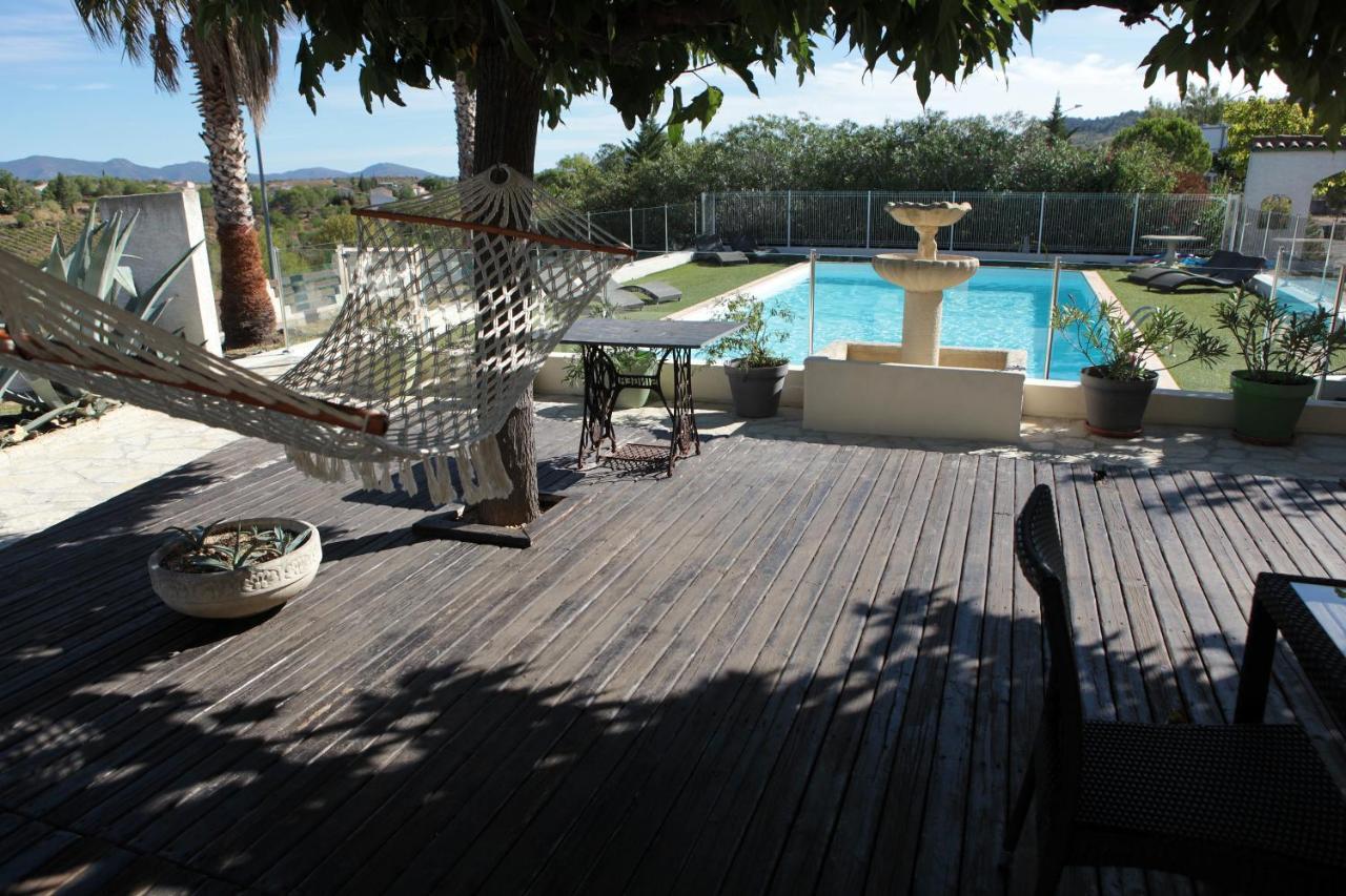 Logis Hotel Le Pressoir Saint Chinian Bagian luar foto
